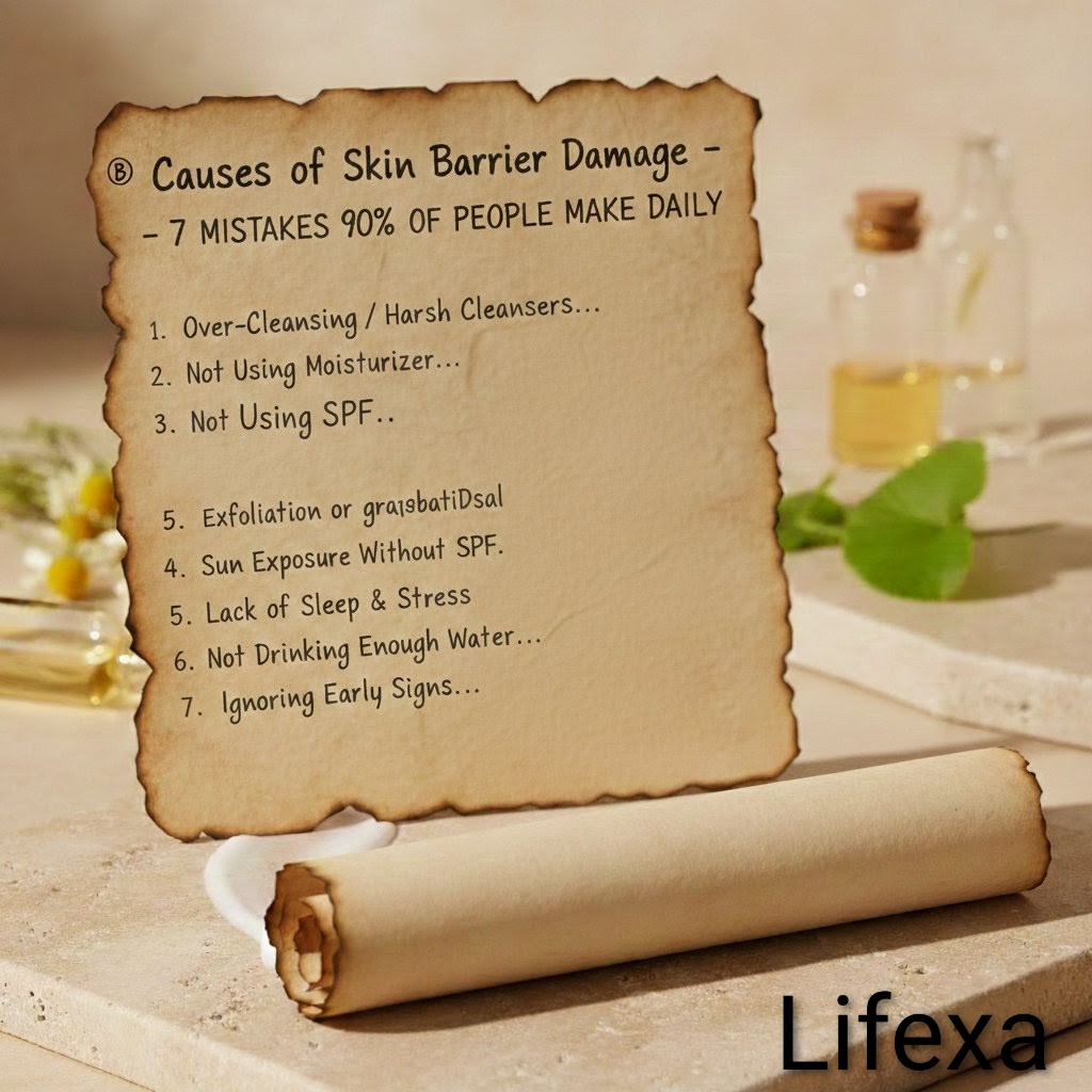 skin barrier damage hone ke karan